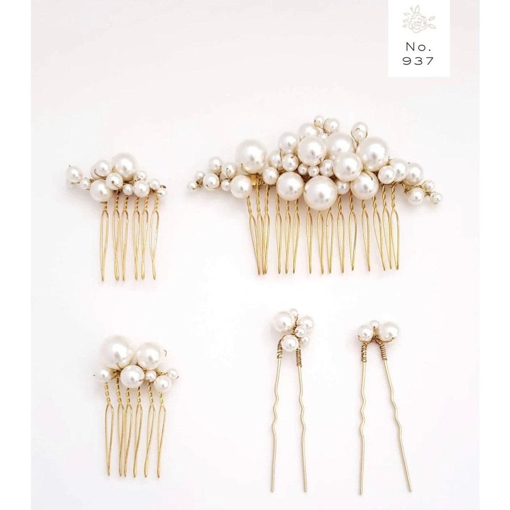 Twigs & Honey Pearl Bubbles Hair Combs & Pins New